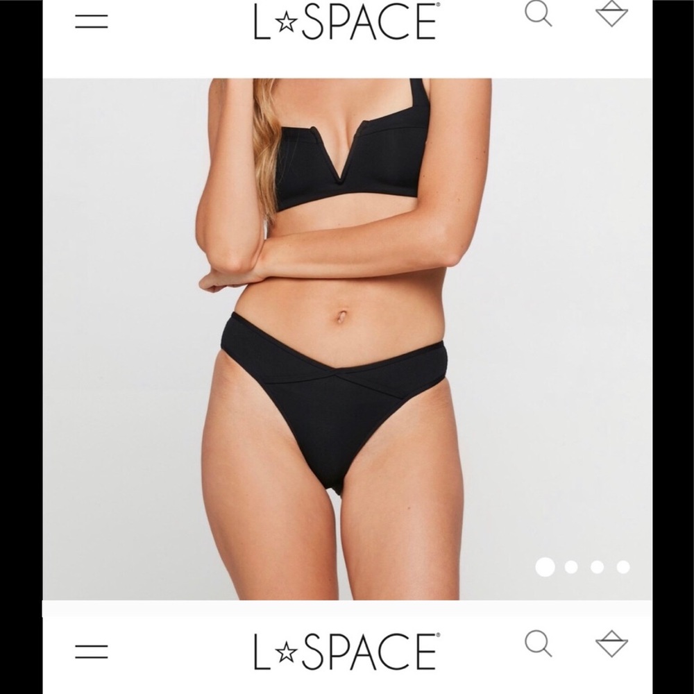 L*Space ribbed Fanning bikini bottom